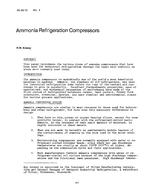 AC-83-13-4 — Ammonia Refrigeration Compressors