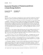 AC-83-06-2 — Economic Penalties of Problems and Errors in Solar Energy Systems