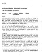 AC-2750 — Convective Heat Transfer in Buildings: Recent Research Results