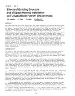 AC-83-15-6 — Effects of Building Structure and of Space Heating Installation on Furnace/Boiler Retrofit Effectiveness