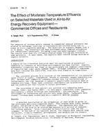 DC-83-06-2 — The Effect of Moderate Temperature Effluents on Selected Materials Used in Air-to-Air Energy Recovery Equipment–Commercial Offices and Restaurants