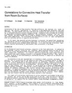 DC-2764 — Correlations for Convective Heat Transfer from Room Surfaces