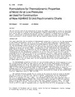 DC-2795 (RP-257) — Formulations for Thermodynamic Properties of Moist Air at Low Pressures as Used for Construction of New ASHRAE SI Unit Psychrometric Charts