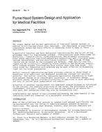 DC-83-10-4 — Fume Hood System Design and Application for Medical Facilities