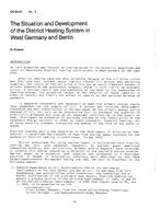 DC-83-01-3 — The Situation and Development of the District Heating System in West Germany and Berlin