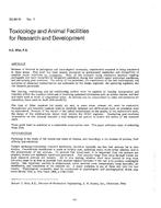 DC-83-10-1 — Toxicology and Animal Facilities for Research and Development