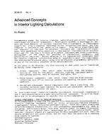 DC-83-12-4 — Advanced Concepts in Interior Lighting Calculations