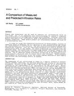 DC-83-04-1 — A Comparison of Measured and Predicted Infiltration Rates