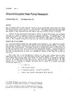 DC-83-08-1 — Ground-Coupled Heat Pump Research