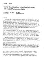 DC-2796 (RP-193) — Energy Considerations in Hot-Gas Defrosting of Industrial Refrigeration Coils