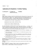 DC-83-10-5 — Laboratory Air Systems–Further Testing