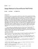 DC-83-08-4 — Design Methods for Ground-Source Heat Pumps