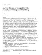 DC-2774 (RP-352) — Analysis of Indoor Air Acceptability Data from a Public Buildings Ventilation Study