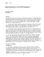 DC-83-11-3 — New Directions in Comfort Research