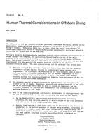 DC-83-11-4 — Human Thermal Considerations in Offshore Diving