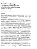 HO-2687 — The Reference Building-One Approach in the Evolution of Building Energy Performance Criteria for Houses