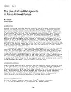 HO-82-11-2 — The Use of Mixed Refrigerants in Air-to-Air Heat Pumps