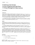 HO-82-17-2 — A Technique for the Use of Color Graphics and Light Pens in Energy Management Applications