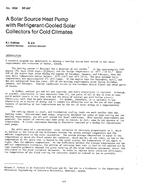 HO-2689 (RP-247) — A Solar Source Heat Pump with Refrigerant-Cooled Solar Collectors for Cold Climates