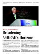 Broadening ASHRAE's Horizons: 2012-13 Presidential Address