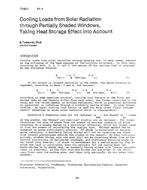 TO-82-07-4 — Cooling Loads from Solar Radiation through Partially Shaded Windows, Taking Heat Storage Effect into Account