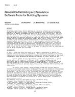 TO-82-06-3 — Generalized Modeling and Simulation Software Tools for Building Systems