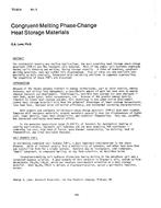 TO-82-09-5 — Congruent-Melting Phase-Change Heat Storage Materials