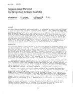 TO-2734 (RP-251) — Degree-Days Method for Simplified Energy Analysis