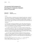 TO-82-06-2 — The Dynamic Performance of a Discharge Air-Temperature System with a P-I Controller