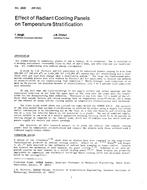 TO-2699 (RP-260) — Effect of Radiant Cooling Panels on Temperature Stratification