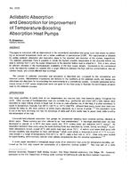 TO-2723 — Adiabatic Absorption and Desorption for Improvement of Temperature-Boosting Absorption Heat Pumps