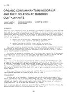 CH-2620 — Organic Contaminants in Indoor Air and Their Relation to Outdoor Contaminants