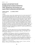 CH-81-09-4 — Effect of Retrofits on Combustion Characteristics and Seasonal Efficiency of Gas-Fired Furnaces and Boilers