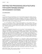 CH-81-07-1 — Distributed Processing Architectures for Computerized Energy Management Systems