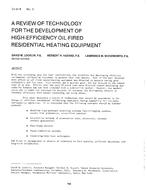 CH-81-09-2 — A Review of Technology for the Development of High-Efficiency Oil-Fired Residential Heating Equipment