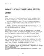 CH-81-10-4 — Elements of Compressor Noise Control