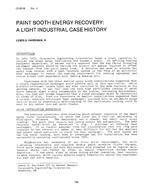 CH-81-08-4 — Paint Booth Energy Recovery: A Light Industrial Case History