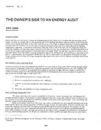 CH-81-14-3 — The OwnerÃ¢Â€Â™s Side to an Energy Audit