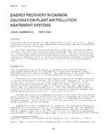 CH-81-08-2 — Energy Recovery in Carbon Calcination Plant Air Pollution Abatement Systems