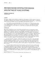 CH-81-06-2 — Revised Noise Criteria for Design and Rating of HVAC Systems