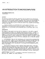 CH-81-01-1 — An Introduction to Microcomputers