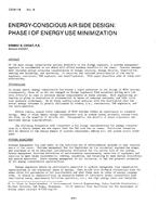 CH-81-14-4 — Energy-Conscious Air Side Design: Phase1 of Energy Use Minimization