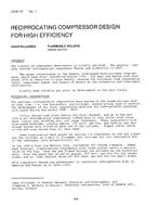 CH-81-10-1 — Reciprocating Compressor Design for High Efficiency