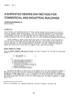 CH-81-03-1 — A Simplified Degree-Day Method for Commercial and Industrial Buildings