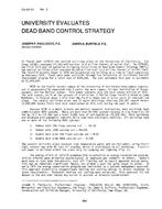 CH-81-11-2 — University Evaluates Dead Band Control Strategy