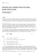 CH-81-03-4 — Degree-Day Correction Factors: Basis for Values