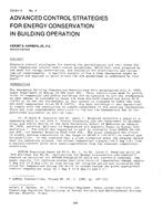 CH-81-11-4 — Advanced Control Strategies for Energy Conservation in Building Operation