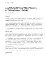 CH-2617 (RP-117A) — Comparative Energy Requirements of Radiant Space Heating