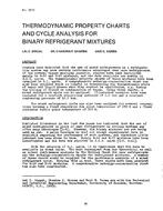 CH-2615 — Thermodynamic Property Charts and Cycle Analysis for Binary Refrigerant Mixtures