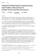 CH-81-15-2 — Design Optimization of Conventional Heat Pumps: Application to Steady-State Heating Efficiency